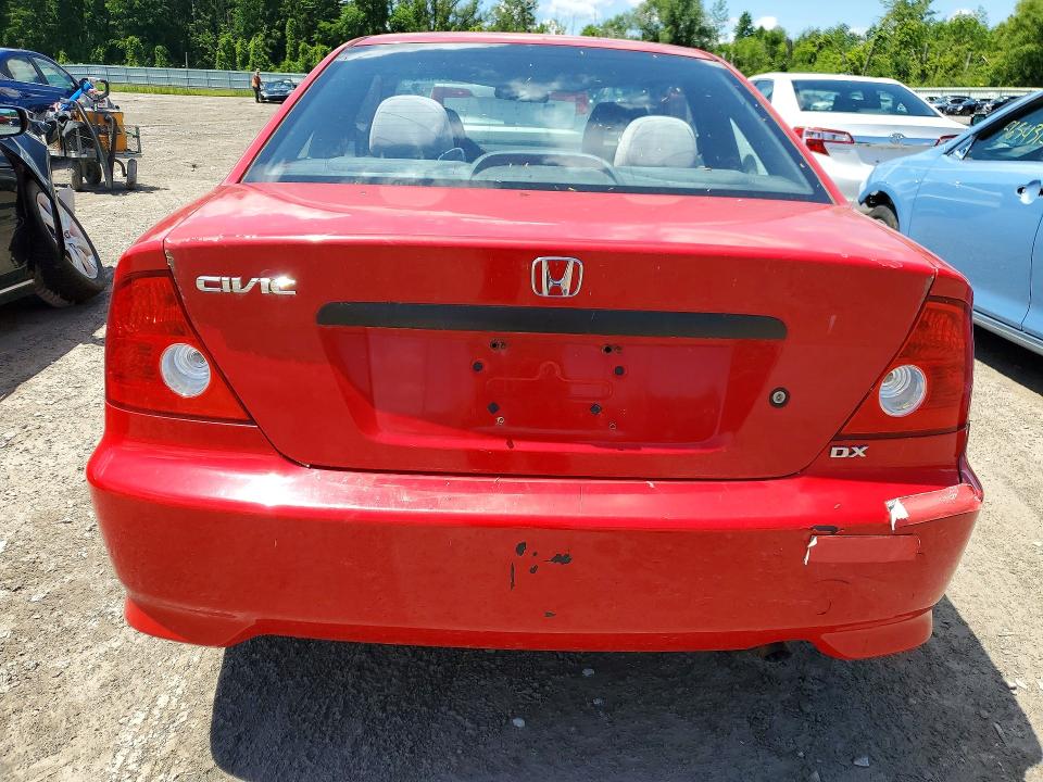 2004 Honda Civic მანქანა იყიდება აუქციონზე, vin: 1HGEM221X4L001903, აუქციონის ნომერი: 58644276