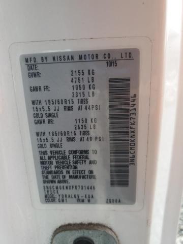 2015 Nissan Nv200 მანქანა იყიდება აუქციონზე, vin: 3N6CM0KNXFK731446, აუქციონის ნომერი: 56170606