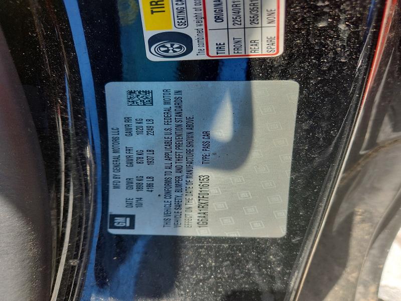 2015 Cadillac Ats მანქანა იყიდება აუქციონზე, vin: 1G6AA1RX7F0116153, აუქციონის ნომერი: 55908136