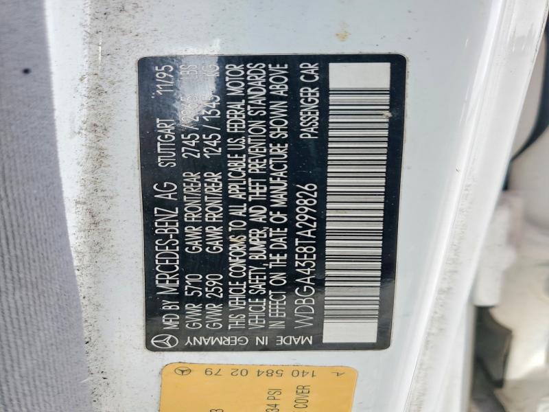 Продажа на аукционе авто 1996 Mercedes-benz S, vin: WDBGA43E8TA299826, номер лота: 57592716