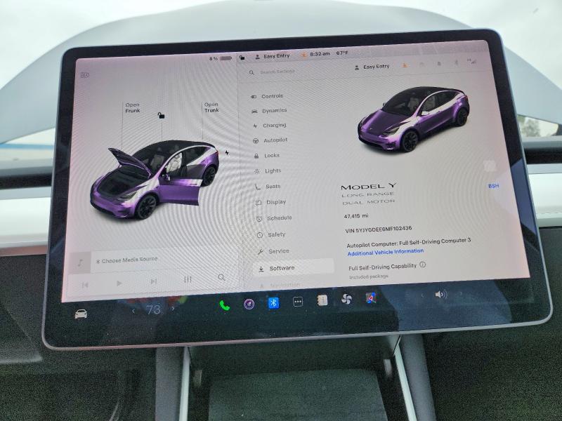 Продаж на аукціоні авто 2021 Tesla Model Y, vin: 5YJYGDEE6MF102436, номер лоту: 57935626