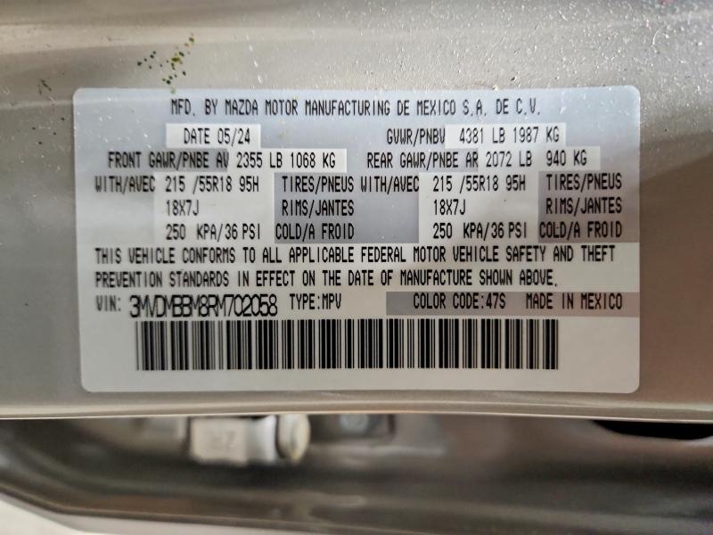 Продажа на аукционе авто 2024 Mazda Cx-30, vin: 3MVDMBBM8RM702058, номер лота: 56514266