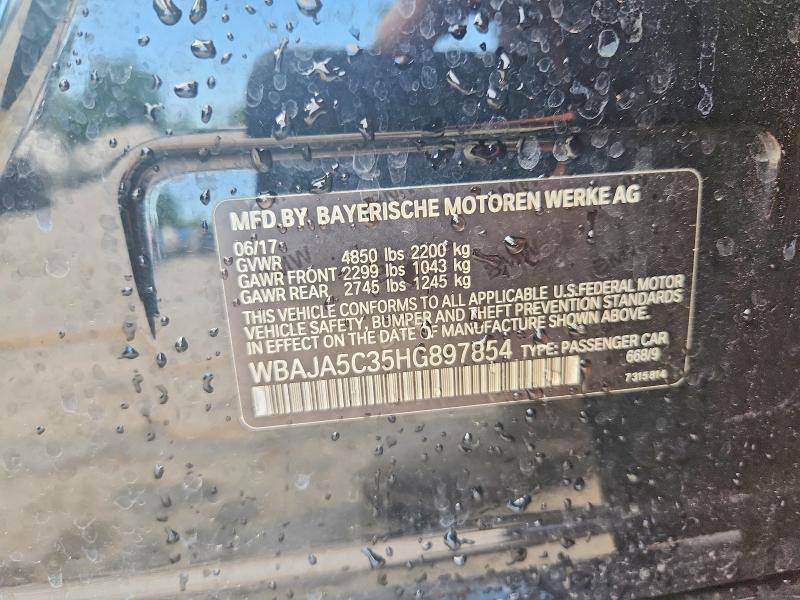 Aukcja sprzedaży 2017 Bmw 530, vin: WBAJA5C35HG897854, numer aukcji: 57165336