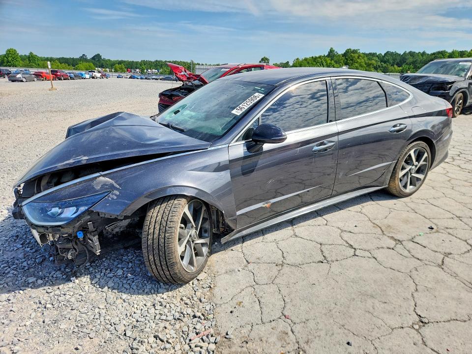 2021 Hyundai Sonata მანქანა იყიდება აუქციონზე, vin: 5NPEJ4J27MH130134, აუქციონის ნომერი: 56125906