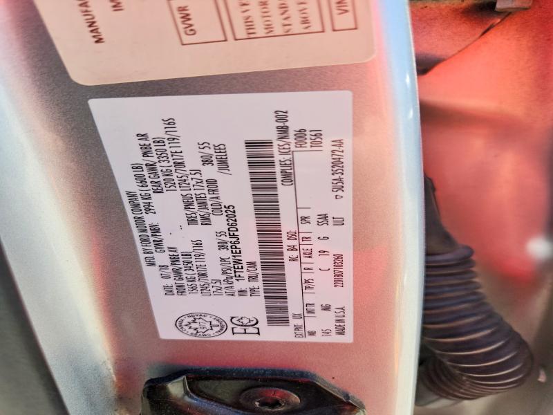 2018 Ford F150 მანქანა იყიდება აუქციონზე, vin: 1FTEW1EP6JFD62025, აუქციონის ნომერი: 57273366