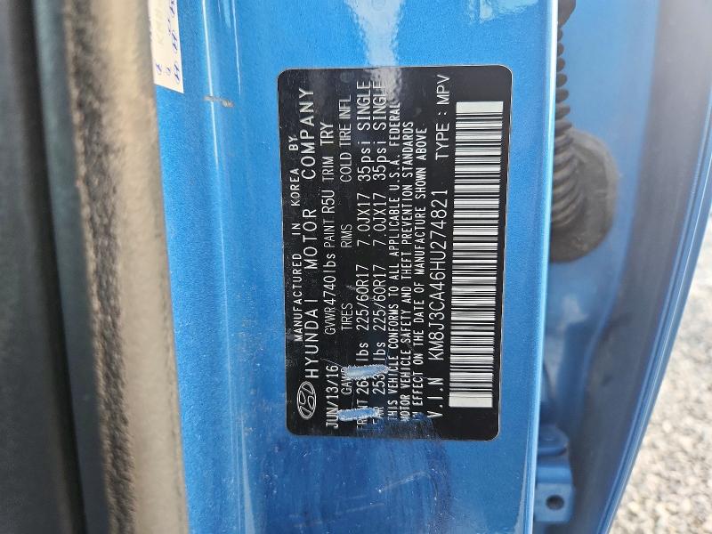 Aukcja sprzedaży 2017 Hyundai Tucson, vin: KM8J3CA46HU274821, numer aukcji: 58782666