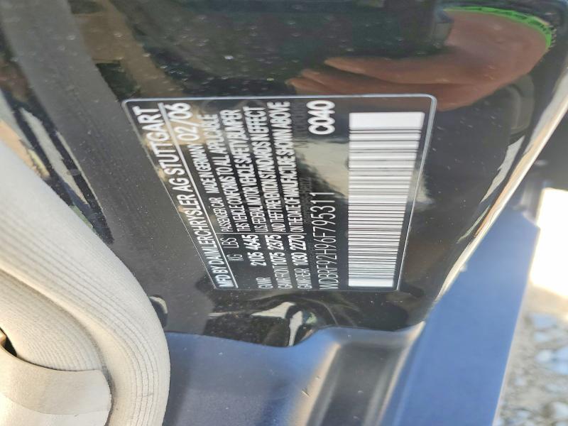 2006 Mercedes-benz C მანქანა იყიდება აუქციონზე, vin: WDBRF92H96F795311, აუქციონის ნომერი: 57889296