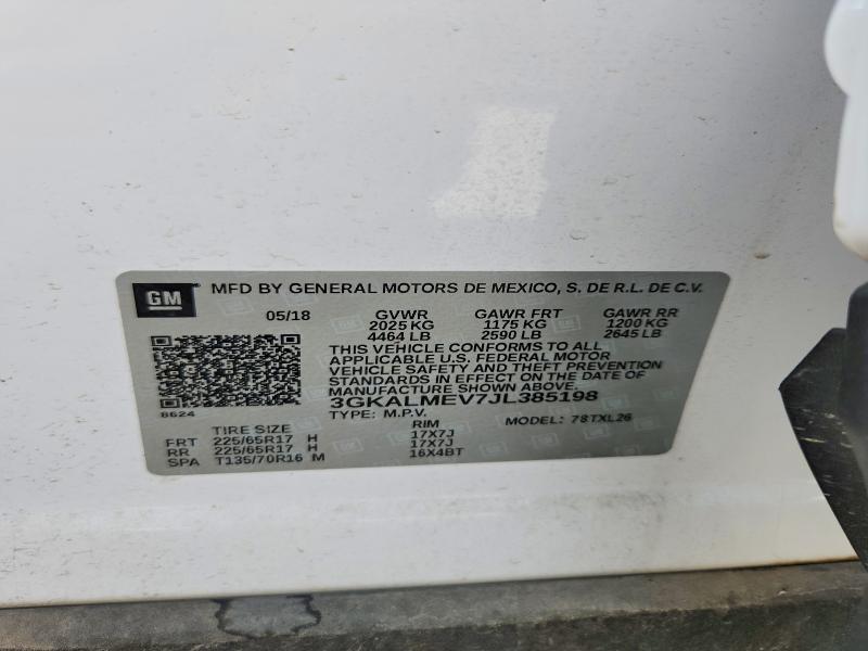 57895816 :رقم المزاد ، 3GKALMEV7JL385198 vin ، 2018 Gmc Terrain مزاد بيع