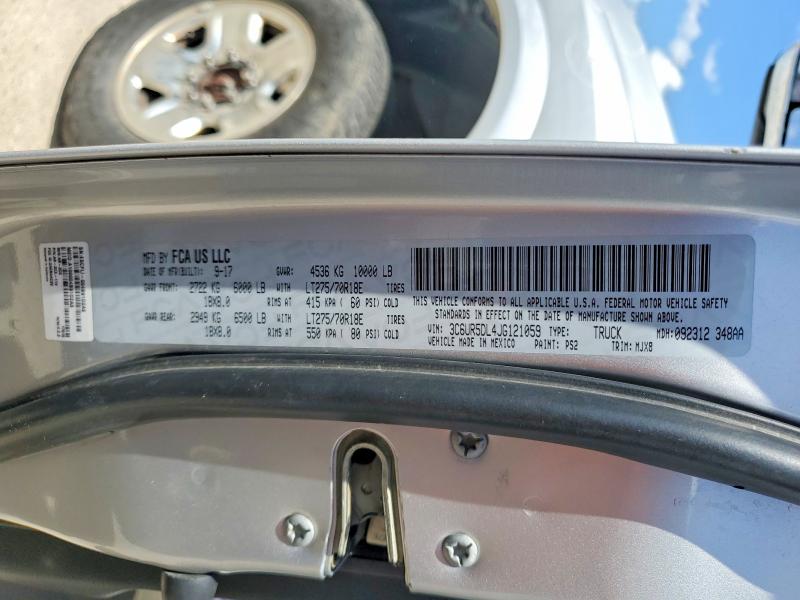 2018 Ram 2500 მანქანა იყიდება აუქციონზე, vin: 3C6UR5DL4JG121059, აუქციონის ნომერი: 53301616