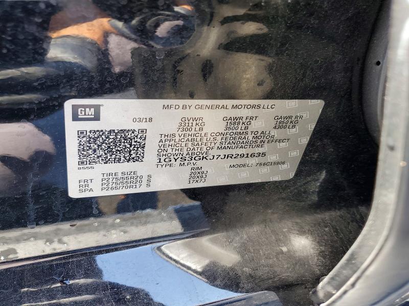 Продаж на аукціоні авто 2018 Cadillac Escalade, vin: 1GYS3GKJ7JR291635, номер лоту: 55143786