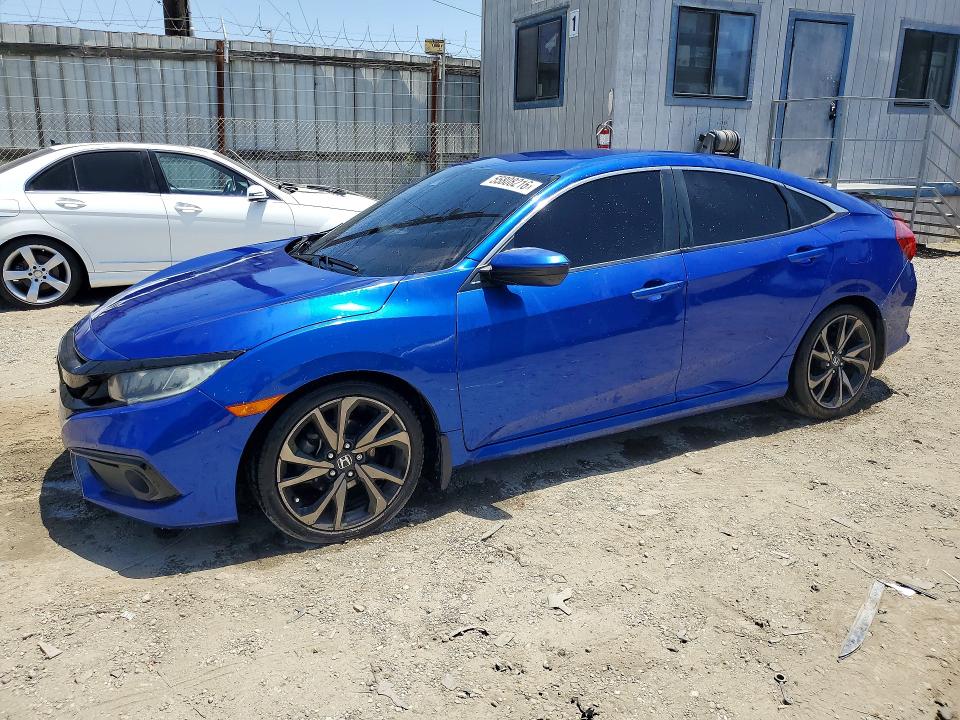 55808216 :رقم المزاد ، 2HGFC2F86KH578727 vin ، 2019 Honda Civic مزاد بيع