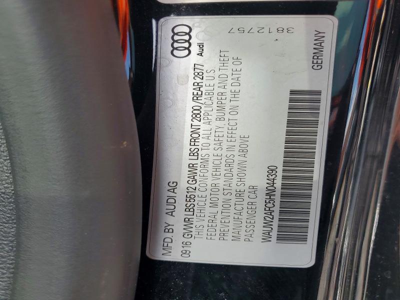 57266676 :رقم المزاد ، WAUW2AFC5HN044390 vin ، 2017 Audi A7 مزاد بيع