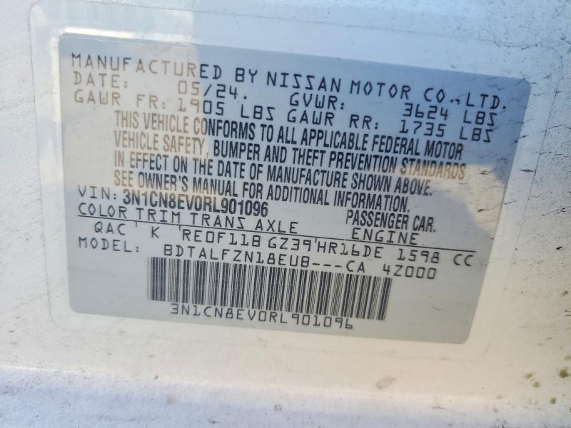 Продаж на аукціоні авто 2024 Nissan Versa, vin: 3N1CN8EV0RL901096, номер лоту: 55911706