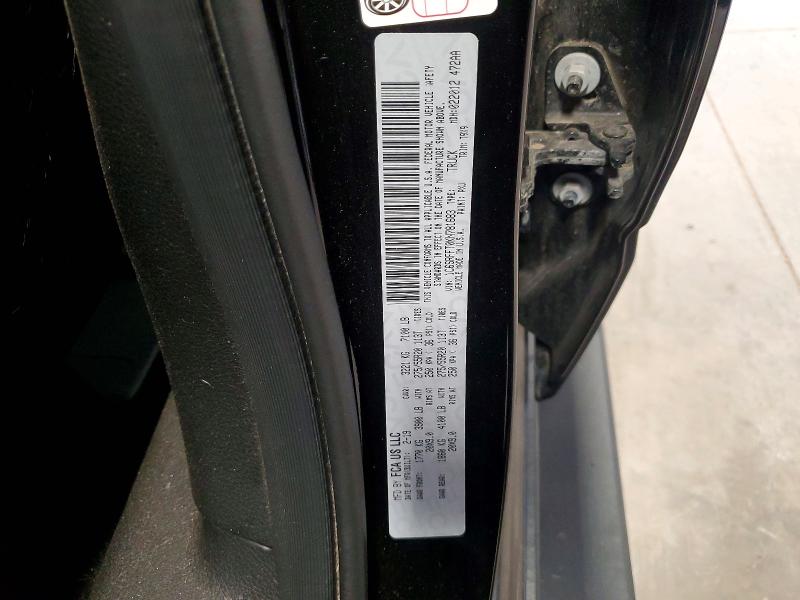 57584966 :رقم المزاد ، 1C6SRFFT0KN781683 vin ، 2019 Ram 1500 مزاد بيع