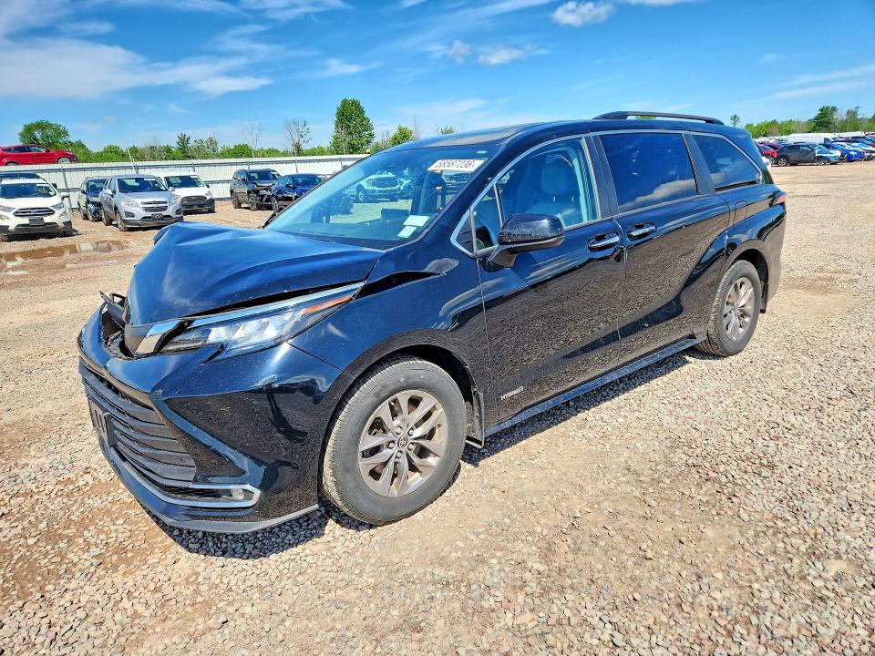 2021 Toyota Sienna მანქანა იყიდება აუქციონზე, vin: 5TDYSKFC5MS019849, აუქციონის ნომერი: 58587236