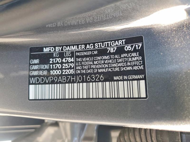 Продажа на аукционе авто 2017 Mercedes-benz B, vin: WDDVP9AB7HJ016326, номер лота: 57426446