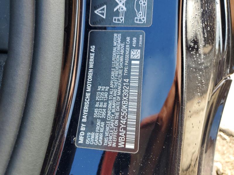 55385226 :رقم المزاد ، WBAFY4C50KBX39214 vin ، 2019 Bmw M850xi مزاد بيع