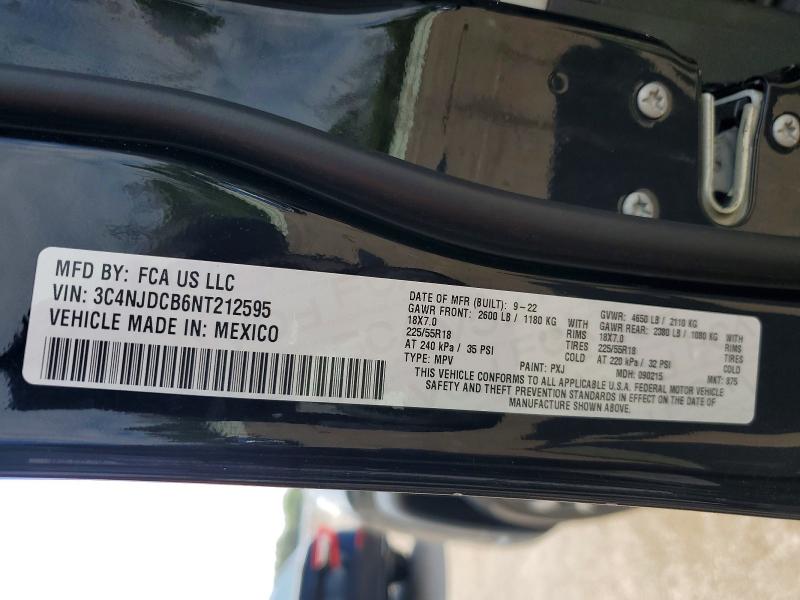 57619146 :رقم المزاد ، 3C4NJDCB6NT212595 vin ، 2022 Jeep Compass مزاد بيع