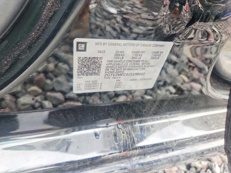 Продажа на аукционе авто 2018 Gmc Sierra, vin: 2GTV2MEC6J1108543, номер лота: 56266176