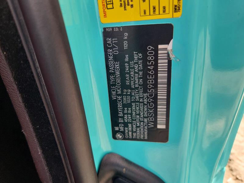 Aukcja sprzedaży 2011 Bmw M3, vin: WBSKG9C59BE645809, numer aukcji: 59108536