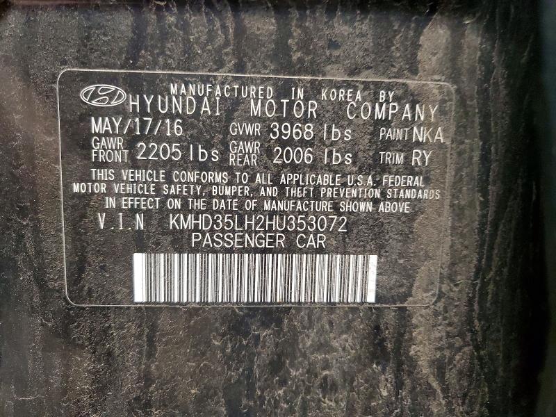 Aukcja sprzedaży 2017 Hyundai Elantra Gt, vin: KMHD35LH2HU353072, numer aukcji: 55541266