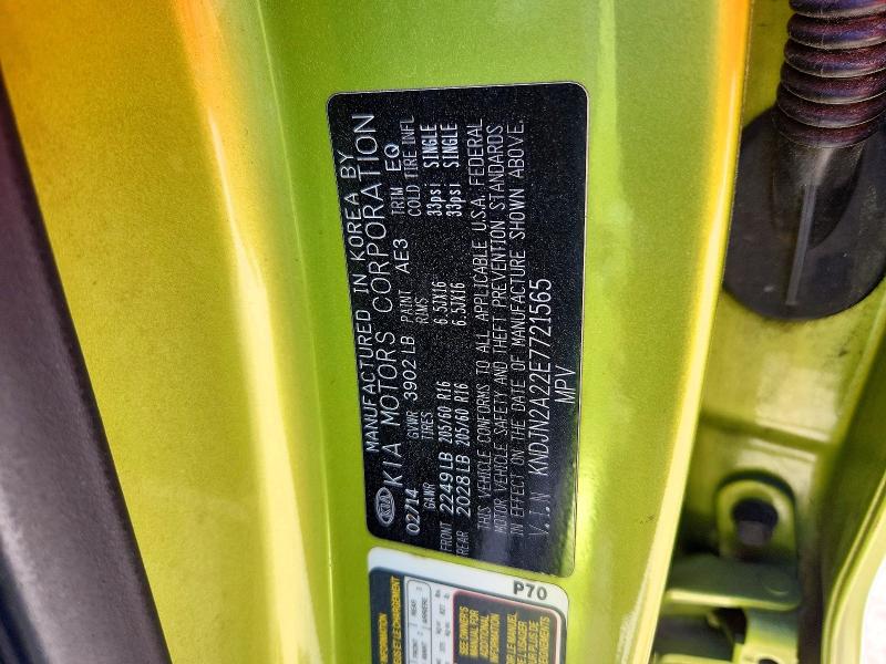 Продаж на аукціоні авто 2014 Kia Soul, vin: KNDJN2A22E7721565, номер лоту: 57336836