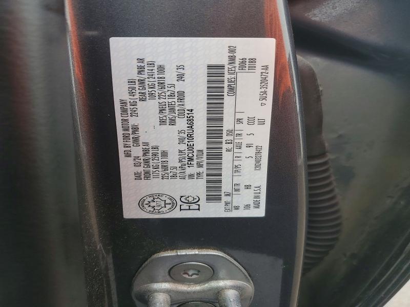 55073476 :رقم المزاد ، 1FMCU0E10RUA68514 vin ، 2024 Ford Escape مزاد بيع