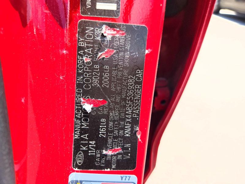 2015 Kia Forte მანქანა იყიდება აუქციონზე, vin: KNAFX4A85F5369382, აუქციონის ნომერი: 56653586