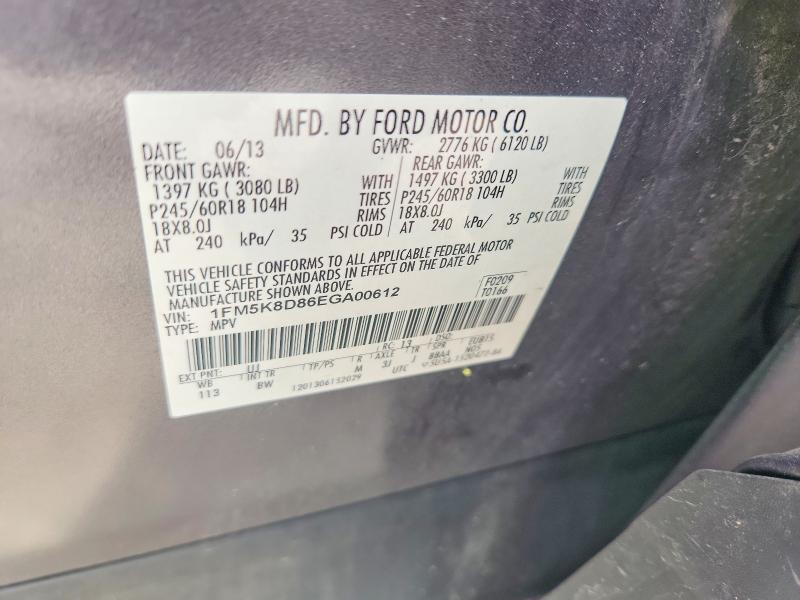 Aukcja sprzedaży 2014 Ford Explorer, vin: 1FM5K8D86EGA00612, numer aukcji: 57309096