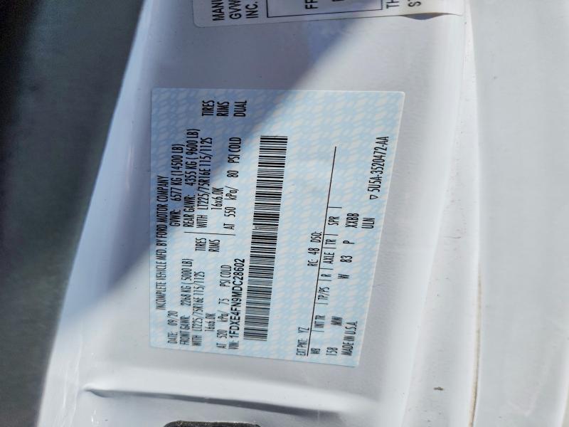 58391466 :رقم المزاد ، 1FDXE4FN9MDC28602 vin ، 2021 Ford Chateau مزاد بيع