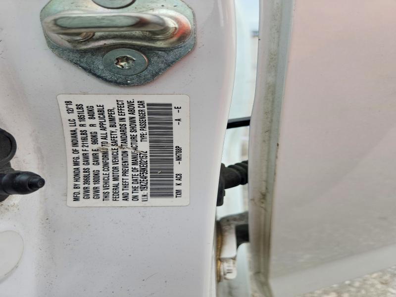 2019 Honda Insight მანქანა იყიდება აუქციონზე, vin: 19XZE4F59KE021572, აუქციონის ნომერი: 58270596