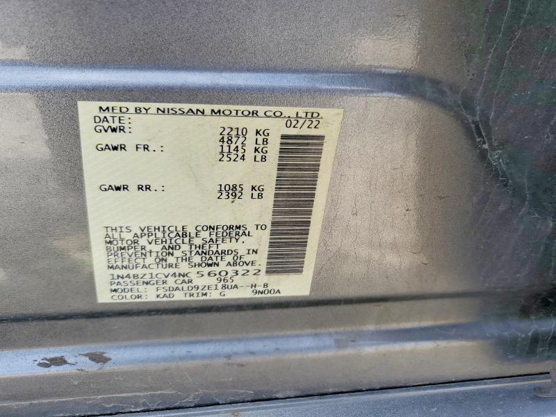 Aukcja sprzedaży 2022 Nissan Leaf, vin: 1N4BZ1CV4NC560322, numer aukcji: 56546296