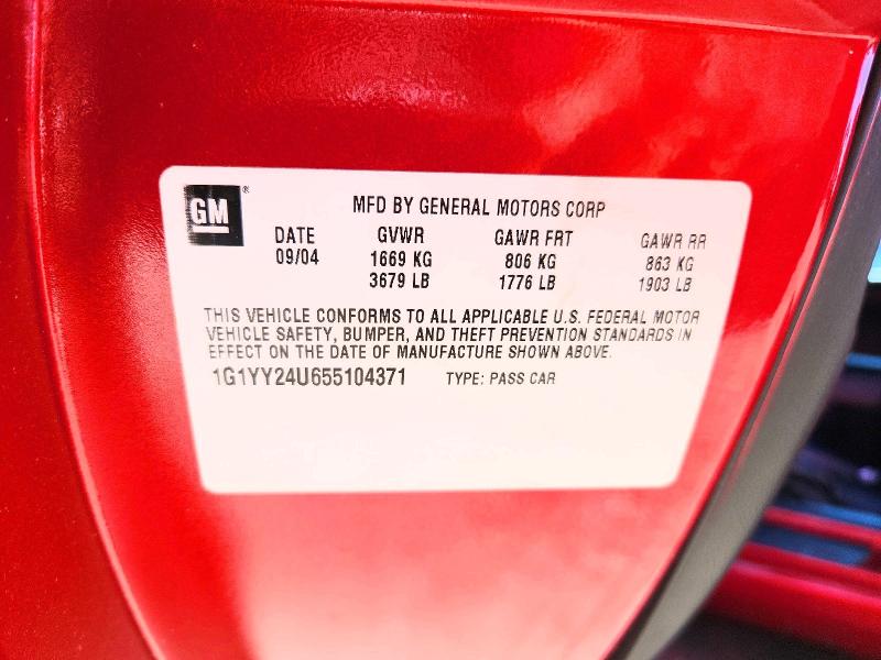 Продаж на аукціоні авто 2005 Chevrolet Corvette, vin: 1G1YY24U655104371, номер лоту: 57019696