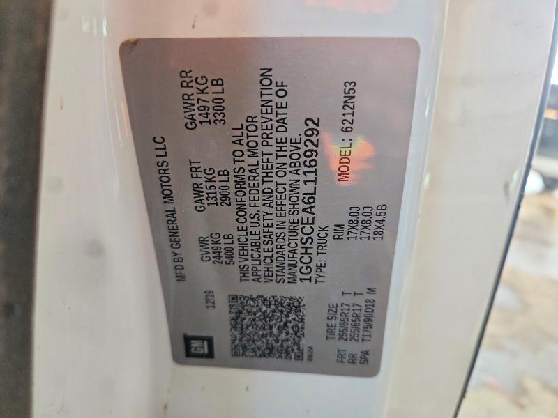 59674156 :رقم المزاد ، 1GCHSCEA6L1169292 vin ، 2020 Chevrolet Colorado مزاد بيع