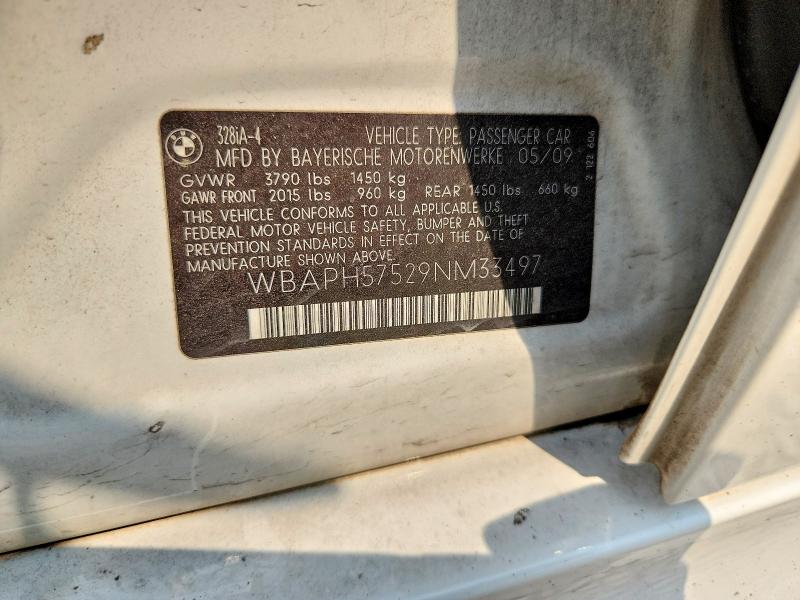 Продаж на аукціоні авто 2009 Bmw 328, vin: WBAPH57529NM33497, номер лоту: 58597686