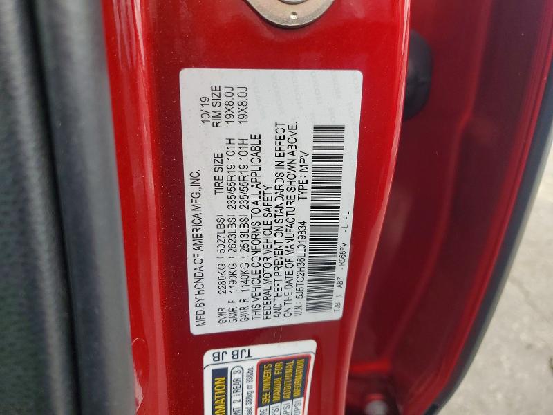 Aukcja sprzedaży 2020 Acura Rdx, vin: 5J8TC2H36LL019834, numer aukcji: 54292116