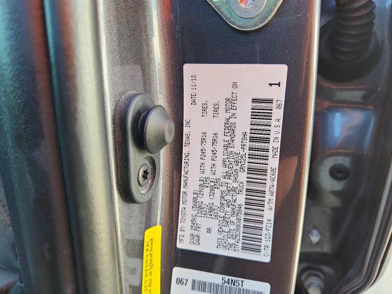 57336856 :رقم المزاد ، 5TFAZ5CNXKX075846 vin ، 2019 Toyota Tacoma مزاد بيع