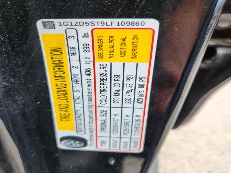 2020 Chevrolet Malibu მანქანა იყიდება აუქციონზე, vin: 1G1ZD5ST9LF109860, აუქციონის ნომერი: 58110366