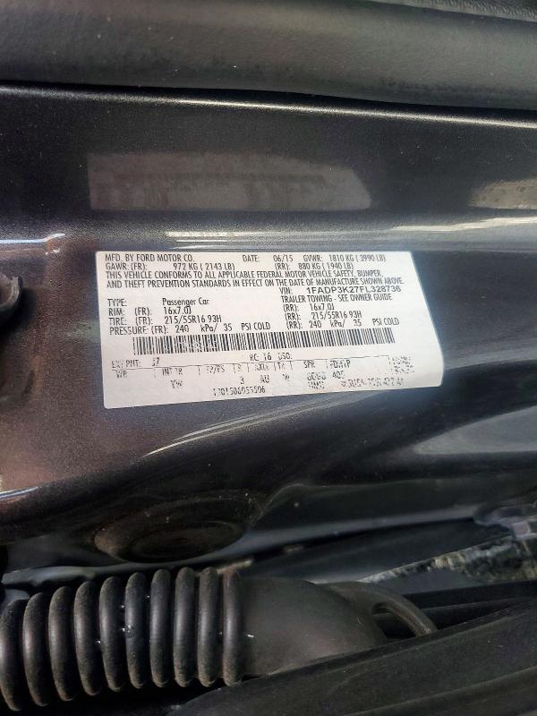 2015 Ford Focus მანქანა იყიდება აუქციონზე, vin: 1FADP3K27FL328736, აუქციონის ნომერი: 55980266