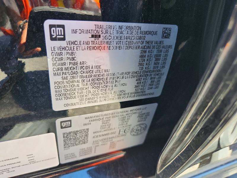 Aukcja sprzedaży 2024 Chevrolet Silverado, vin: 1GCUDEE84RZ363802, numer aukcji: 55792876