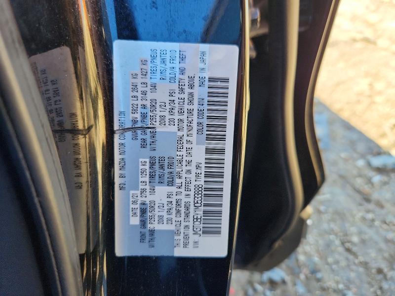 56955296 :رقم المزاد ، JM3TCBEY1M0533888 vin ، 2021 Mazda Cx-9 مزاد بيع