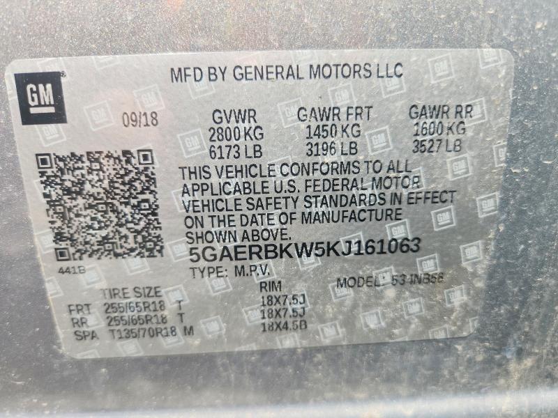 Aukcja sprzedaży 2019 Buick Enclave, vin: 5GAERBKW5KJ161063, numer aukcji: 85623645