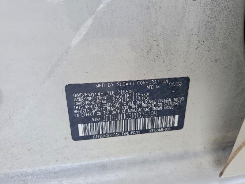 Aukcja sprzedaży 2024 Subaru Impreza, vin: JF1GUHJC3R8375198, numer aukcji: 56220736