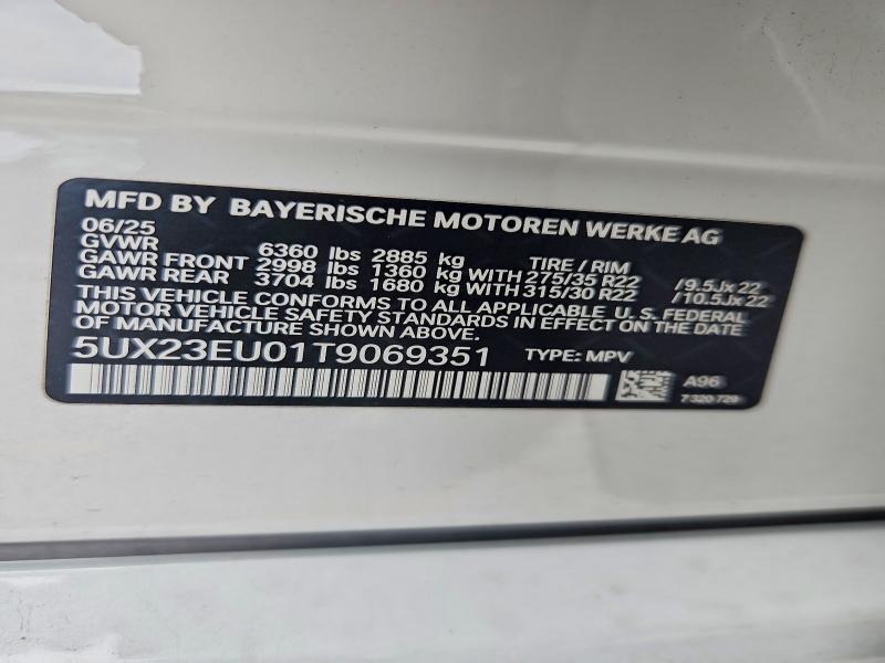 Продажа на аукционе авто 2026 Bmw X5, vin: 5UX23EU01T9069351, номер лота: 56756956