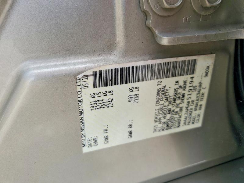 Продажа на аукционе авто 2010 Nissan Altima, vin: 1N4AL2AP6AN519194, номер лота: 57845116
