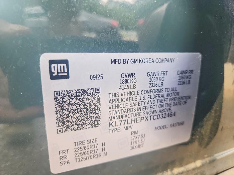 Auction sale of the 2026 Chevrolet Trax, vin: KL77LHEPXTC032464, lot number: 55724906