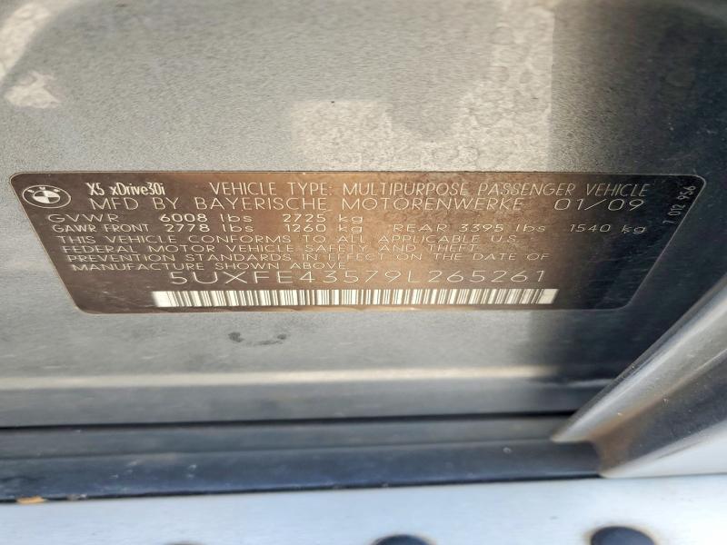 Продаж на аукціоні авто 2009 Bmw X5, vin: 5UXFE43579L265261, номер лоту: 58302696