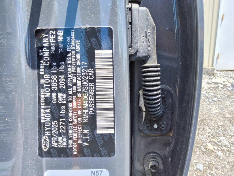 2025 Hyundai Elantra მანქანა იყიდება აუქციონზე, vin: KMHLM4DG7SU023217, აუქციონის ნომერი: 56612076