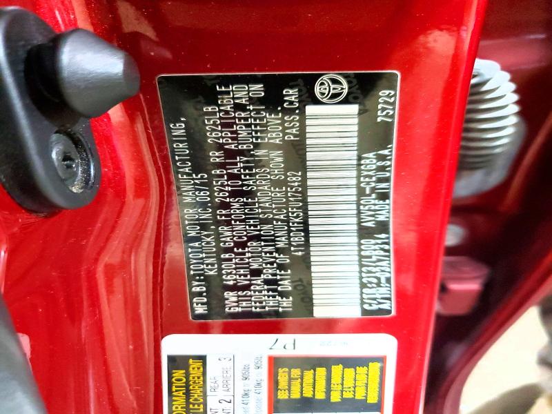 Aukcja sprzedaży 2015 Toyota Camry Hybrid, vin: 4T1BD1FK5FU175482, numer aukcji: 58031986