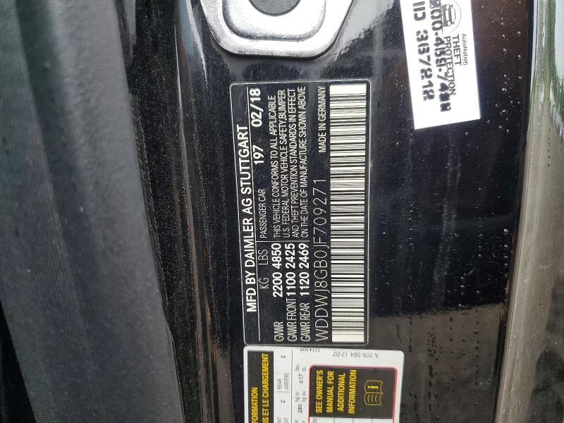 58077966 :رقم المزاد ، WDDWJ8GB0JF709271 vin ، 2018 Mercedes-benz C مزاد بيع